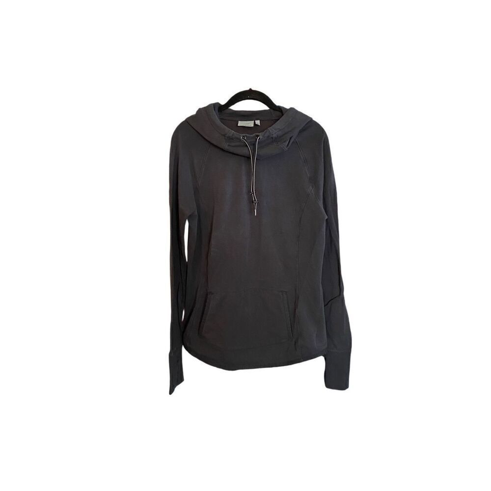 Athleta sentry ￼women’s black stretch, sweatshirt, hooded size medium